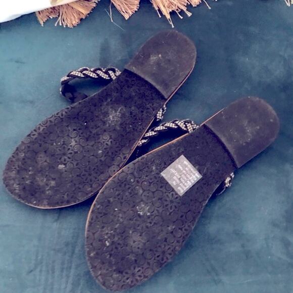Palms Rhinestone Flip Flop Sandals Shoes 7 - Picture 6 of 7